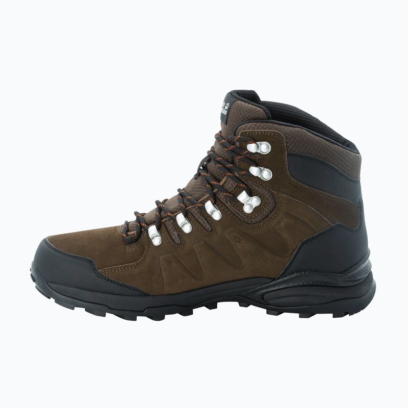 Buty trekkingowe męskie Jack Wolfskin Refugio Texapore Mid brown/ phantom 13