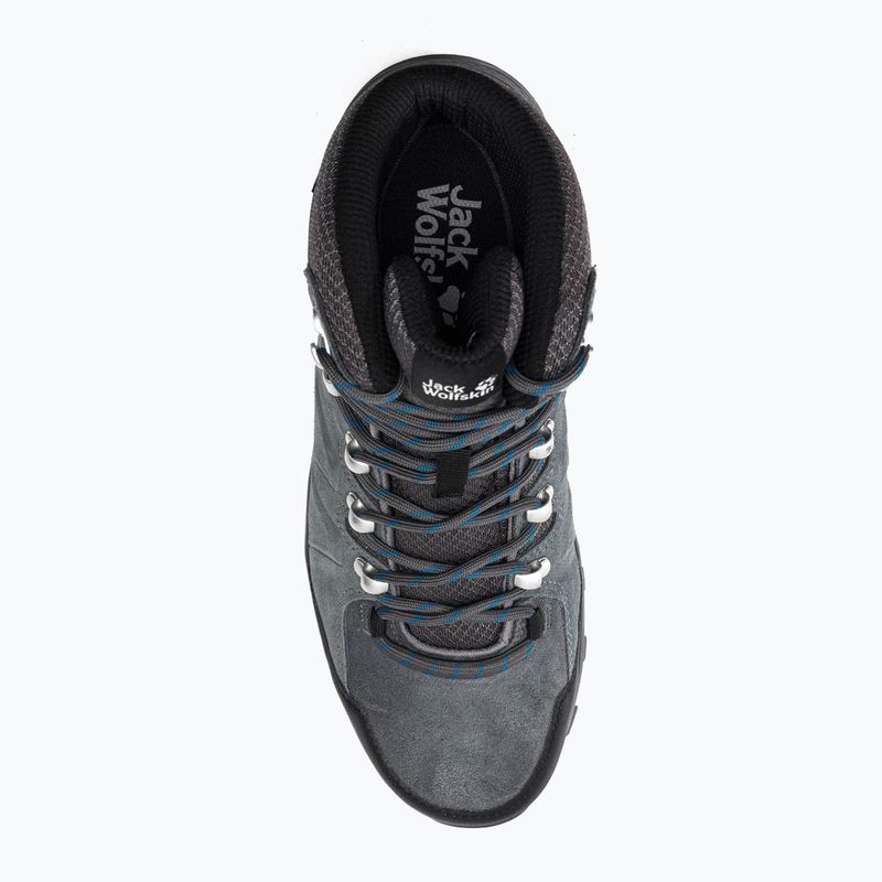 Buty trekkingowe męskie Jack Wolfskin Refugio Texapore Mid grey/ black 6