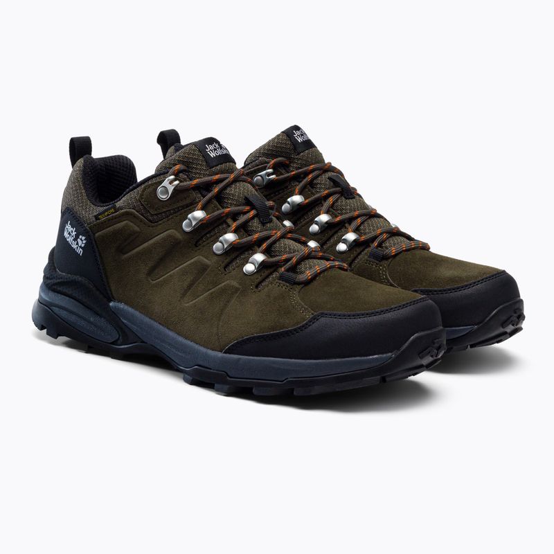 Buty trekkingowe męskie Jack Wolfskin Refugio Texapore Low khaki/ phantom 3