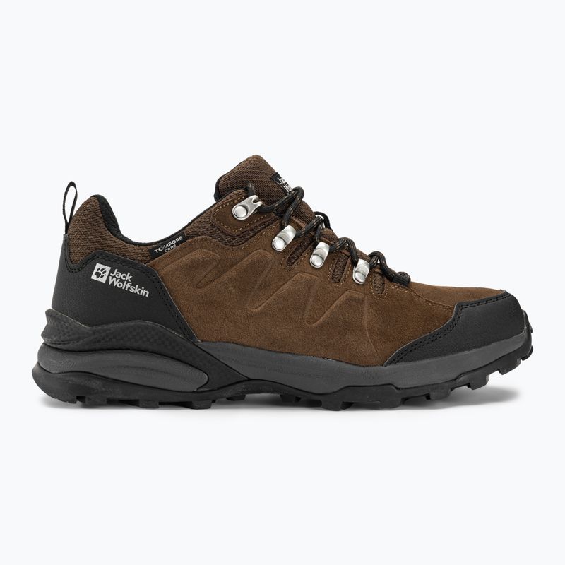 Buty trekkingowe męskie Jack Wolfskin Refugio Texapore Low brown/ phantom 2