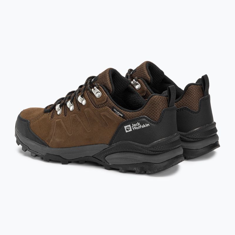 Buty trekkingowe męskie Jack Wolfskin Refugio Texapore Low brown/ phantom 3