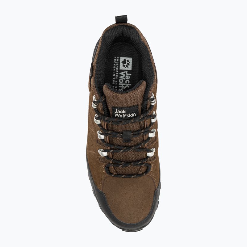 Buty trekkingowe męskie Jack Wolfskin Refugio Texapore Low brown/ phantom 6