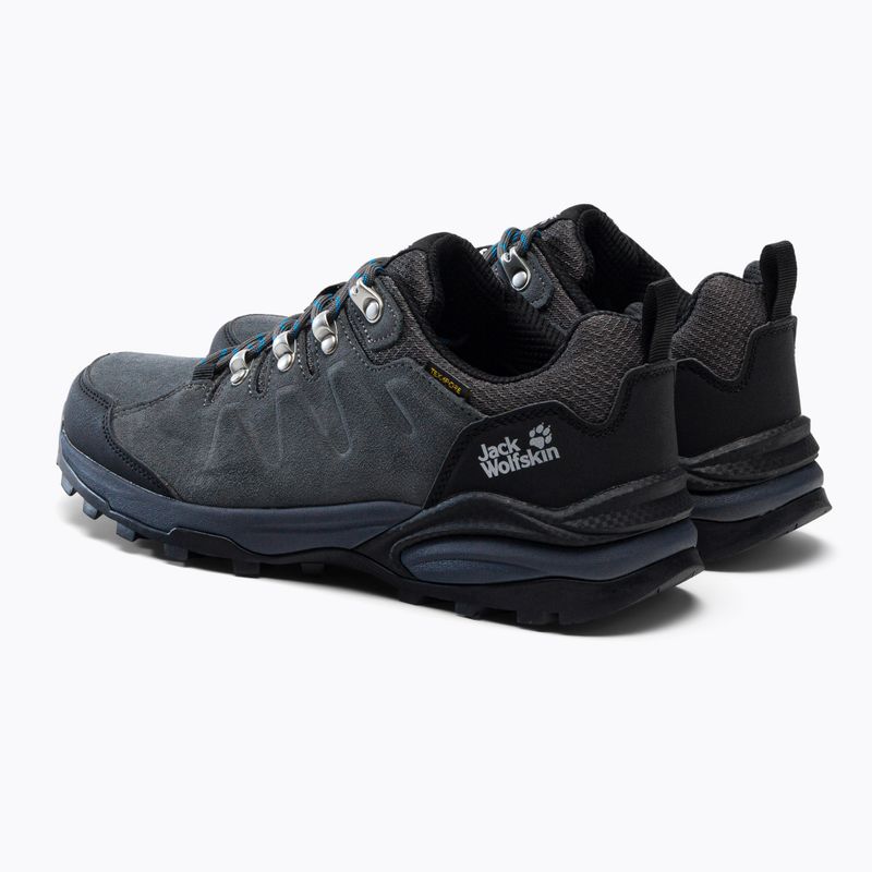 Buty trekkingowe męskie Jack Wolfskin Refugio Texapore Low grey/ black 5