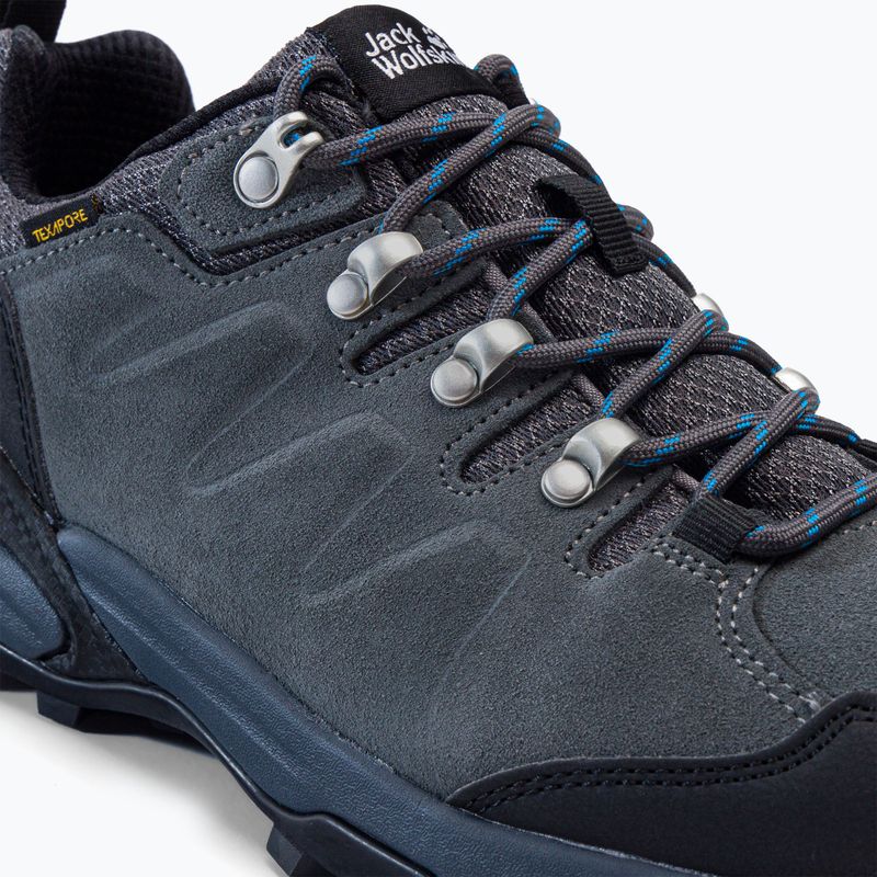 Buty trekkingowe męskie Jack Wolfskin Refugio Texapore Low grey/ black 8