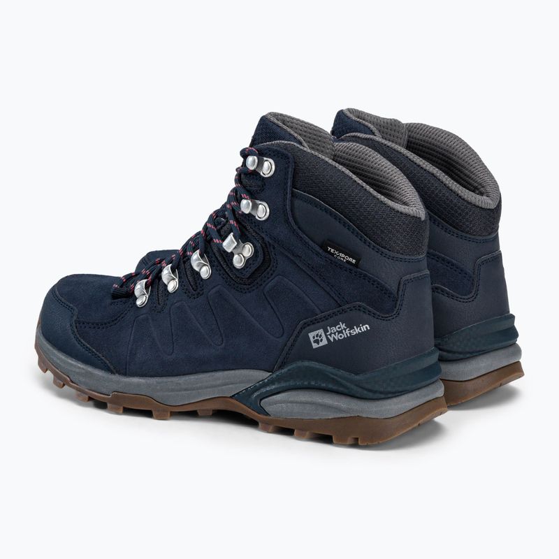 Buty trekkingowe damskie Jack Wolfskin Refugio Texapore Mid dark blue/grey 3