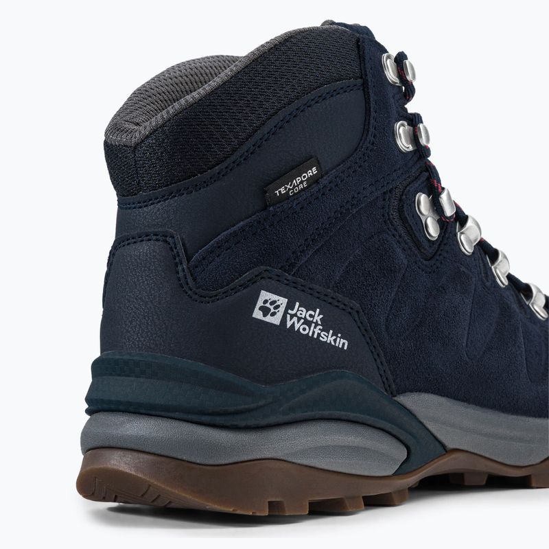 Buty trekkingowe damskie Jack Wolfskin Refugio Texapore Mid dark blue/grey 8