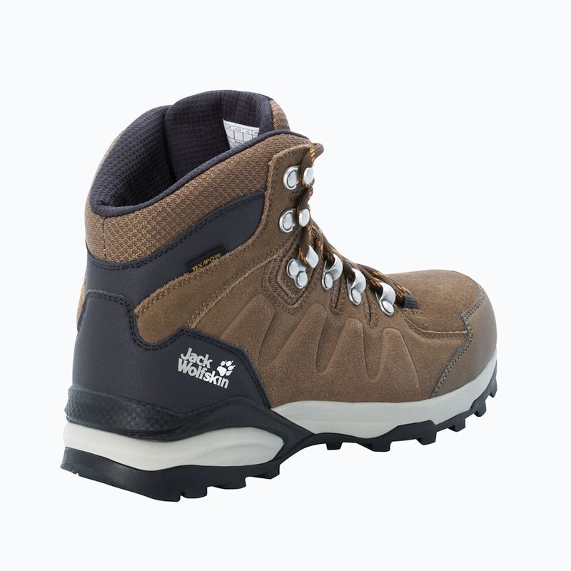 Buty trekkingowe damskie Jack Wolfskin Refugio Texapore Mid brown/apricot 14