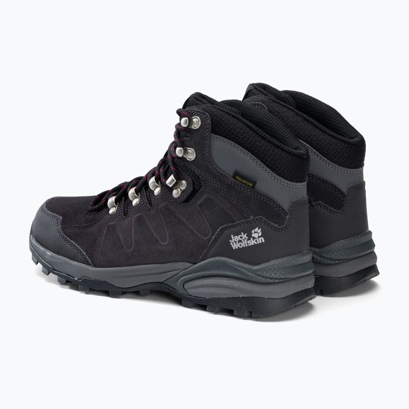 Buty trekkingowe damskie Jack Wolfskin Refugio Texapore Mid dark steel/purple 3