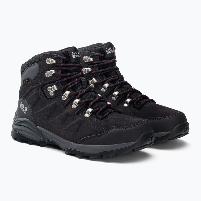 Buty trekkingowe damskie Jack Wolfskin Refugio Texapore Mid dark steel/purple 4