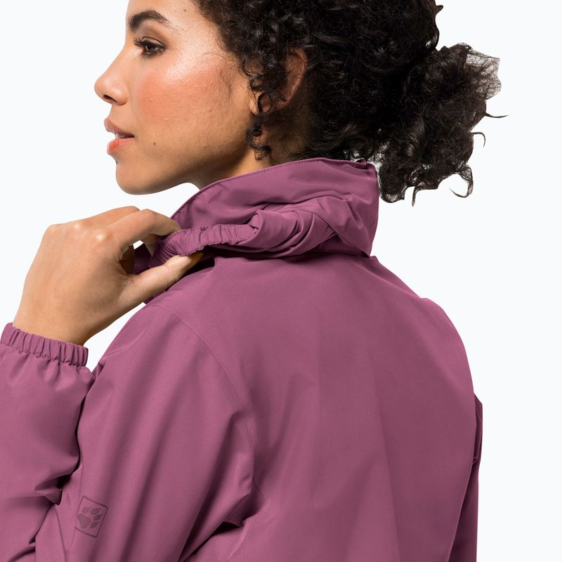 Kurtka przeciwdeszczowa damska Jack Wolfskin Stormy Point violet quartz 4