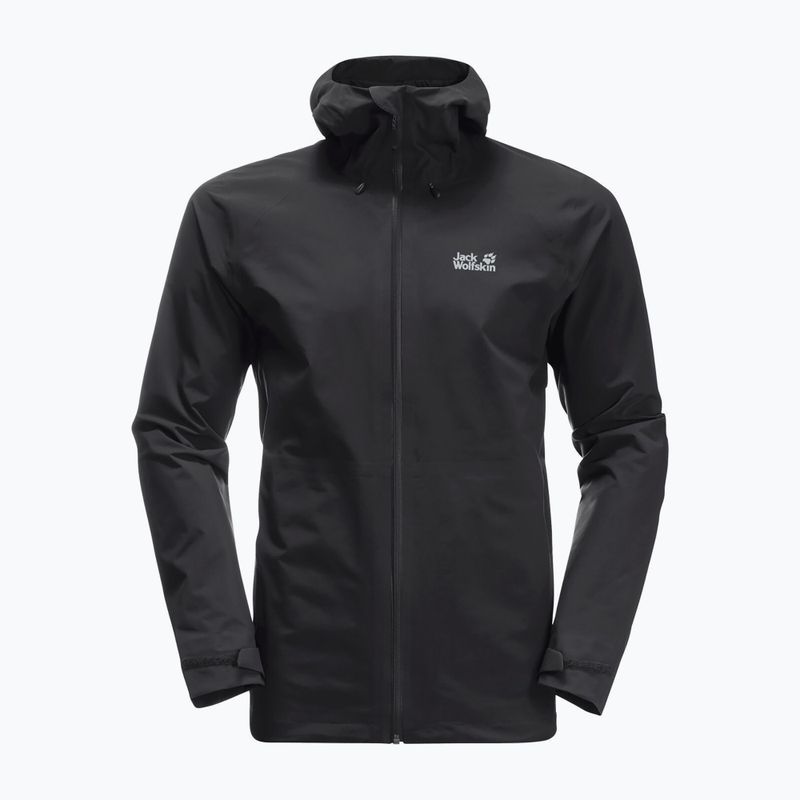Kurtka przeciwdeszczowa męska Jack Wolfskin Highest Peak black 5