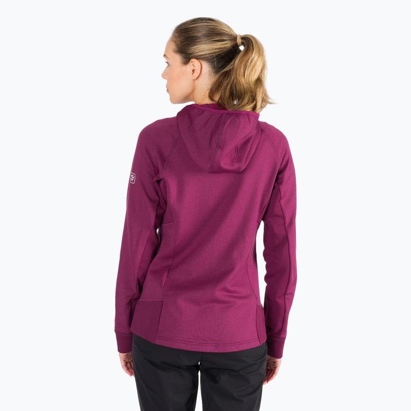 Bluza trekkingowa damska Jack Wolfskin Hydro Grid Fleece wild berry 4