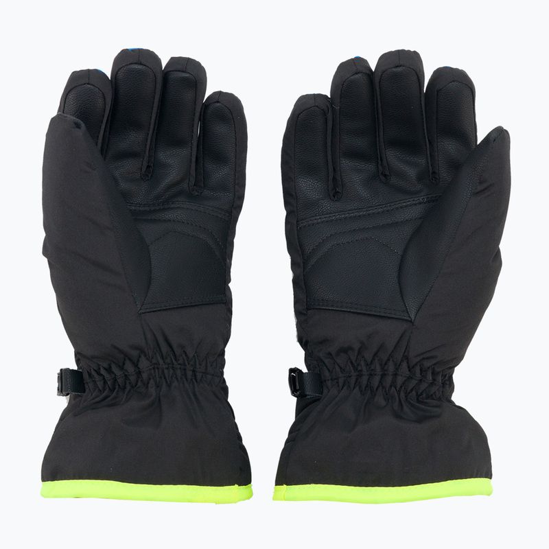 Rękawice narciarskie dziecięce Reusch Alan 2022 black/brilliant blue/safety yellow 2