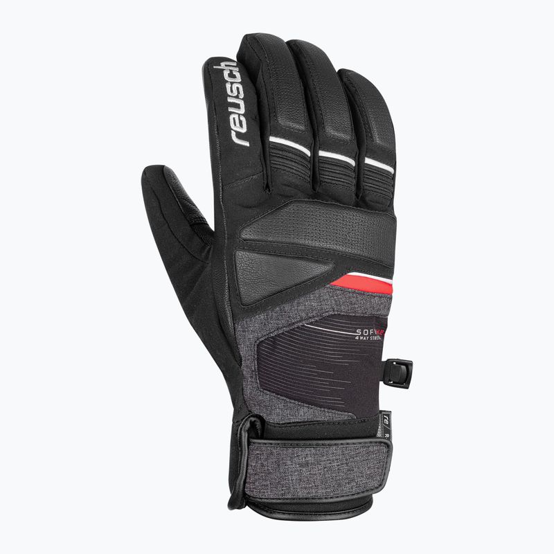 Rękawice narciarskie Reusch Storm R-TEX XT black/black melange/fire red 5