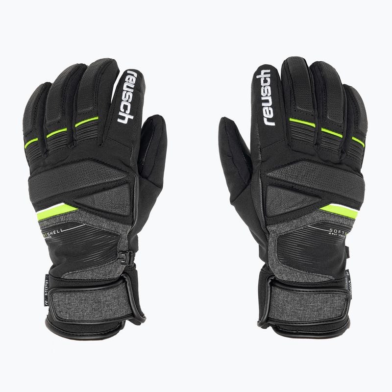 Rękawice narciarskie Reusch Storm R-TEX XT black/black melange/neon green 3