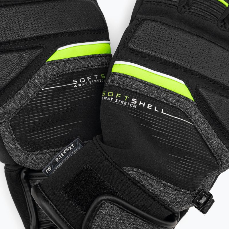 Rękawice narciarskie Reusch Storm R-TEX XT black/black melange/neon green 5