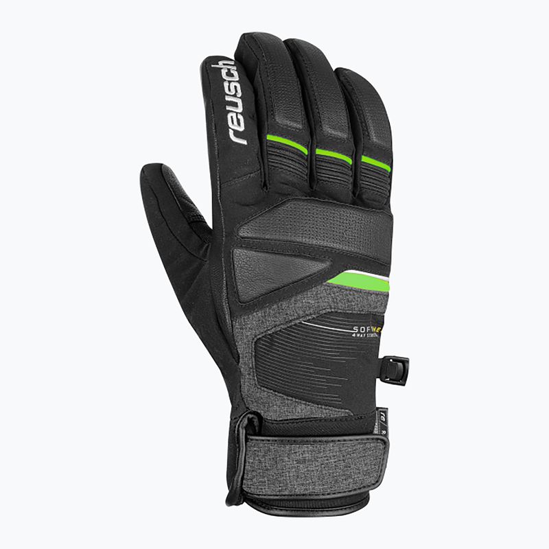 Rękawice narciarskie Reusch Storm R-TEX XT black/black melange/neon green 6