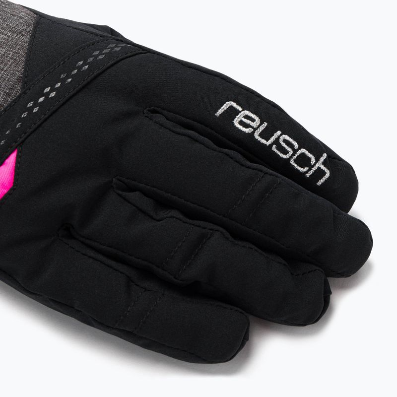 Rękawice narciarskie damskie Reusch Hannah R-TEX XT blck/blck melang/pink glo 4