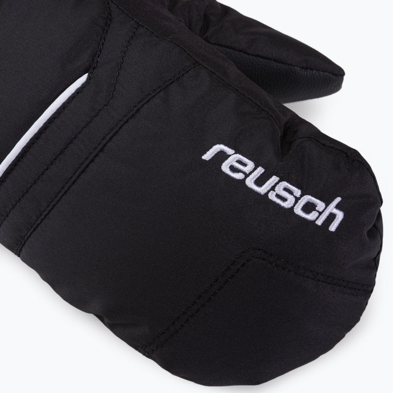 Rękawice narciarskie dziecięce Reusch Alan Mitten 2022 black/white 5