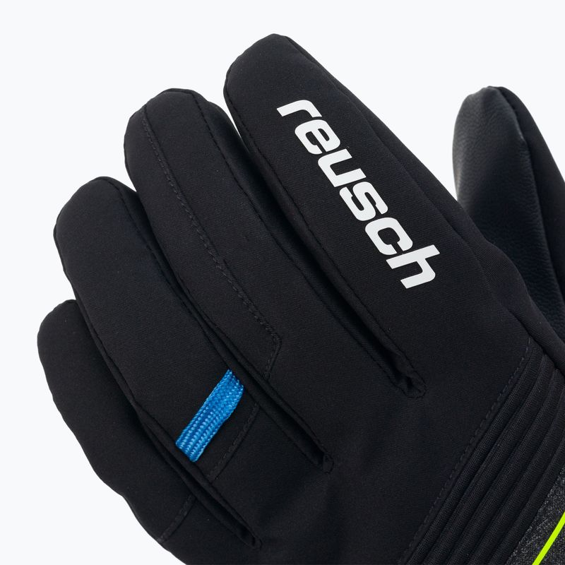 Rękawice narciarskie Reusch Luca R-TEX XT black melange/safety yellow/brilliant blue 4