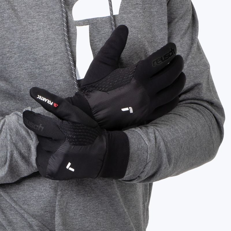 Rękawice narciarskie Reusch Garhwal Hybrid Touch-Tec black/silver 6