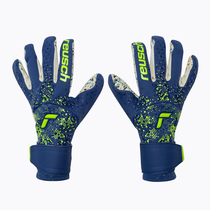 Rękawice bramkarskie Reusch Pure Contact Fusion true blue/safety yellow