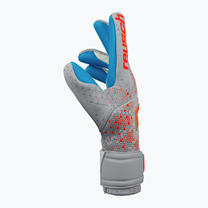 Rękawice bramkarskie Reusch Pure Contact Aqua vapor gray/shocking orange/aqua blue 8