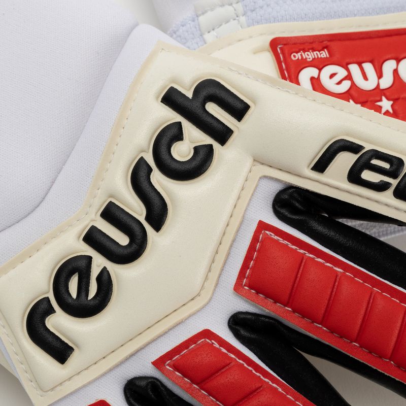 Rękawice bramkarskie Reusch Legacy Gold X white/red 4