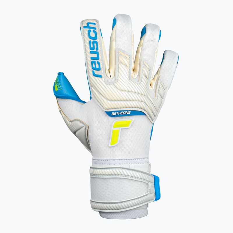 Rękawice bramkarskie Reusch Attrakt Aqua white/aqua blue 6