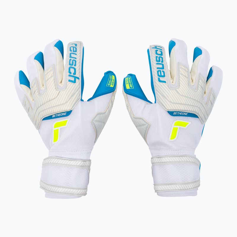 Rękawice bramkarskie Reusch Attrakt Aqua white/aqua blue