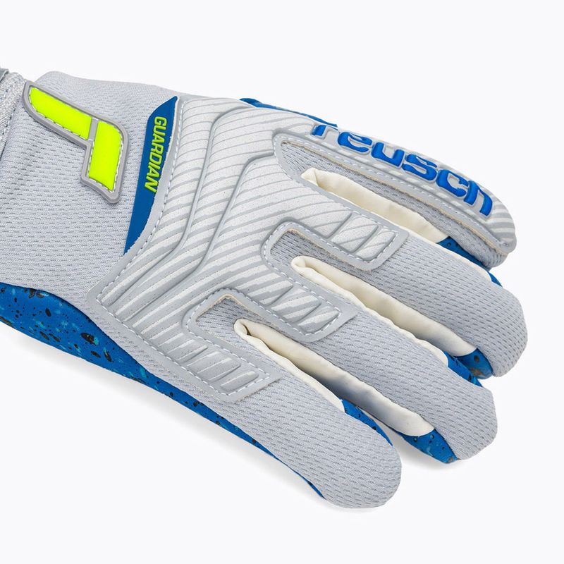 Rękawice bramkarskie dziecięce Reusch Attrakt Fusion Finger Support Guardian vapor gray/yellow 5