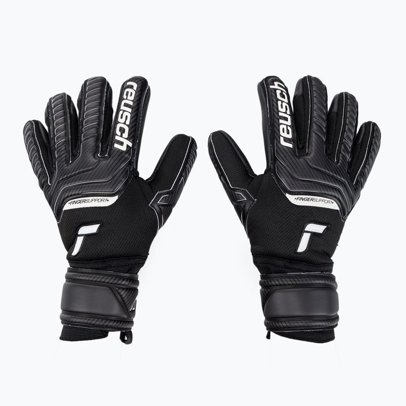Rękawice bramkarskie Reusch Attrakt Infinity Finger Support 2022 black