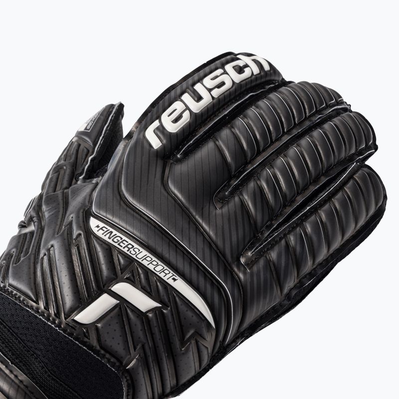 Rękawice bramkarskie Reusch Attrakt Resist Finger Support 2022 black 3