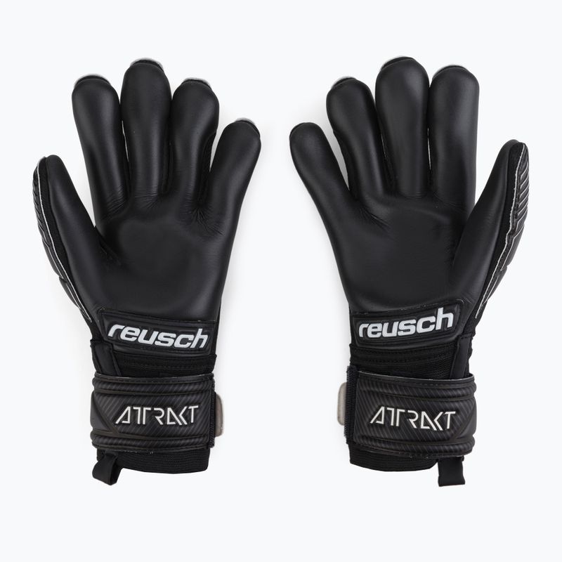 Rękawice bramkarskie dziecięce Reusch Attrakt Infinity Finger Support 2022 black 2