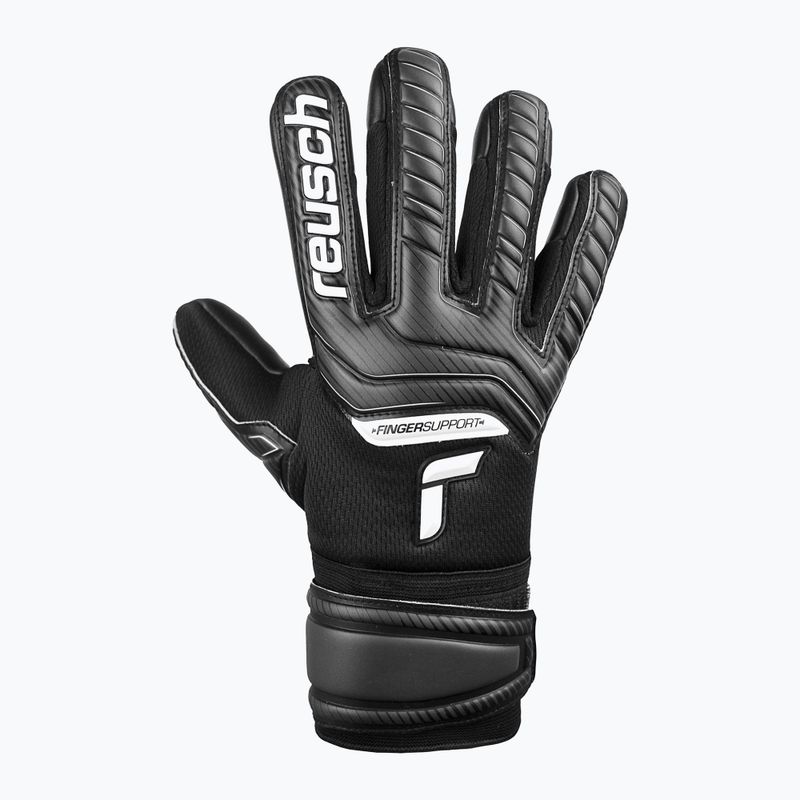 Rękawice bramkarskie dziecięce Reusch Attrakt Infinity Finger Support 2022 black 5