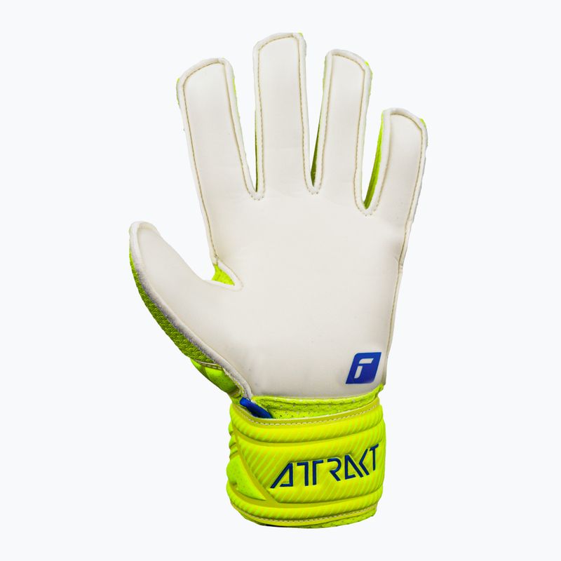 Rękawice bramkarskie dziecięce Reusch Attrakt Solid safety yellow/deep blue/white 8