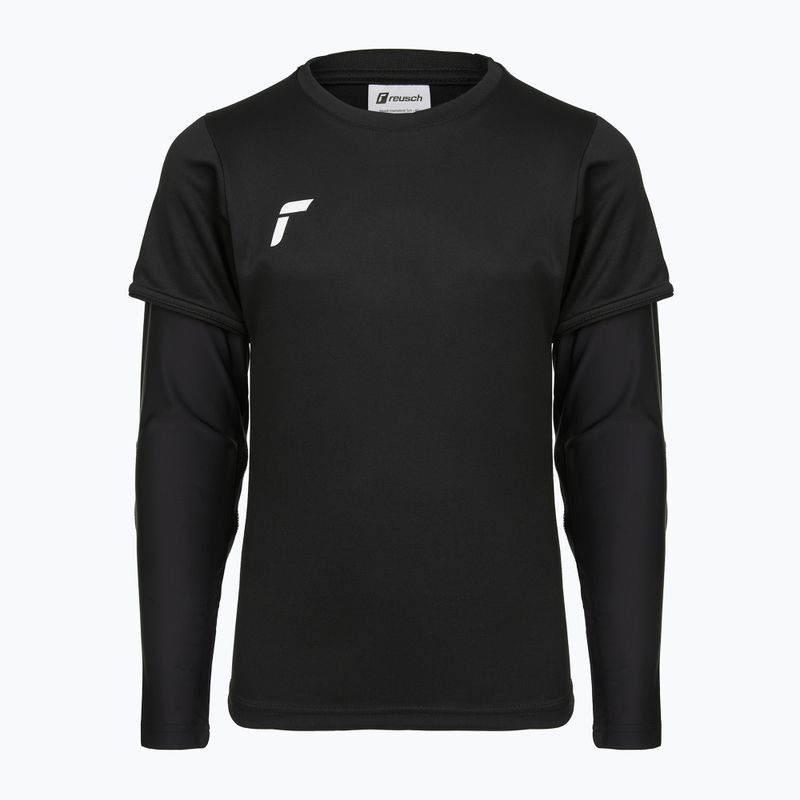 Koszulka bramkarska dziecięca Reusch Goalkeeping Jersey Padded Junior black/silver