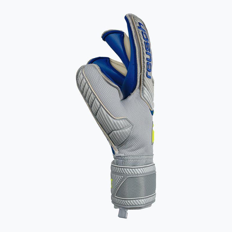 Rękawice bramkarskie Reusch Attrakt Gold X Evolution Cut Finger Support vapor gray/safety yellow 7