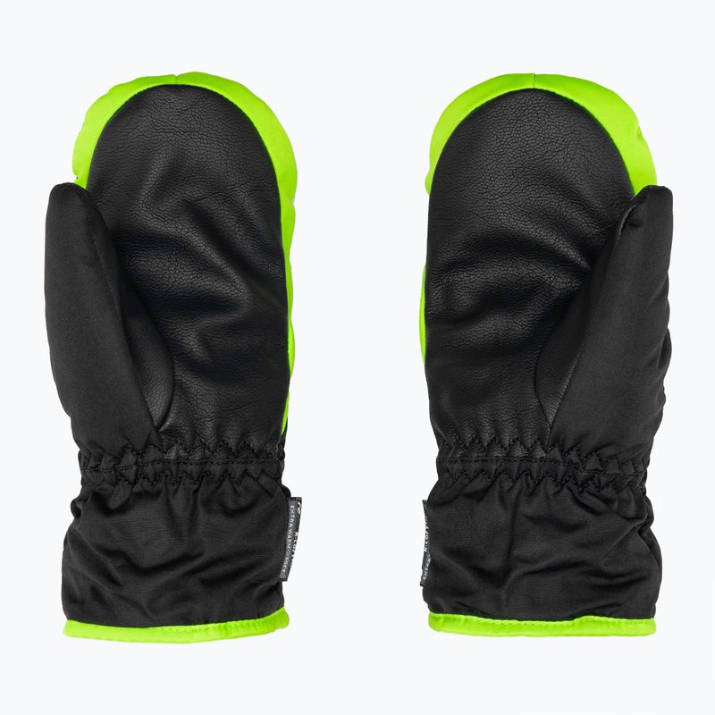 Rękawice narciarskie dziecięce Reusch Ben Mitten black/neon green 2