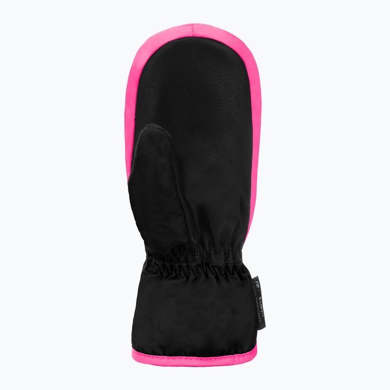 Rękawice narciarskie dziecięce Reusch Ben Mitten black/ knockout pink 3