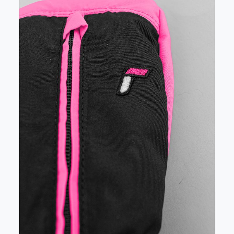 Rękawice narciarskie dziecięce Reusch Ben Mitten black/ knockout pink 6