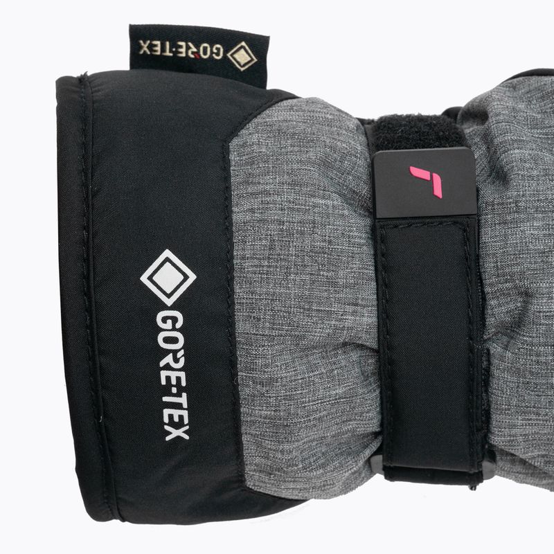 Rękawice narciarskie dziecięce Reusch Flash Gore-Tex black/black melange/pink glo 5