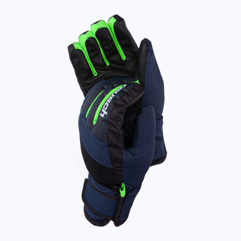 Rękawice narciarskie dziecięce Reusch Duke R-TEX XT black/dress blue/neon green