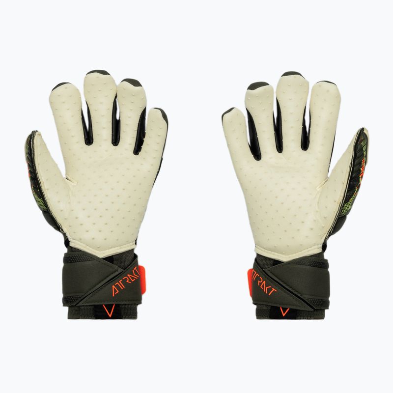 Rękawice bramkarskie Reusch Attrakt Speedbump Ortho-Tec desert green/shocking orange 2