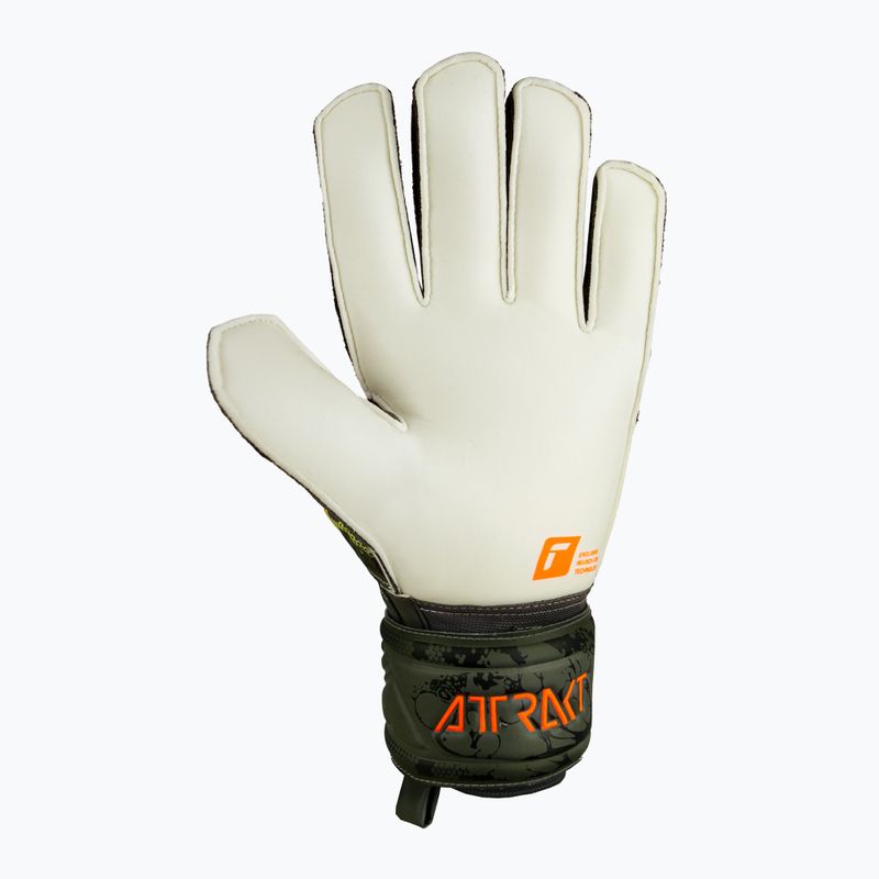 Rękawice bramkarskie Reusch Attrakt Solid desert green/shocking orange 6