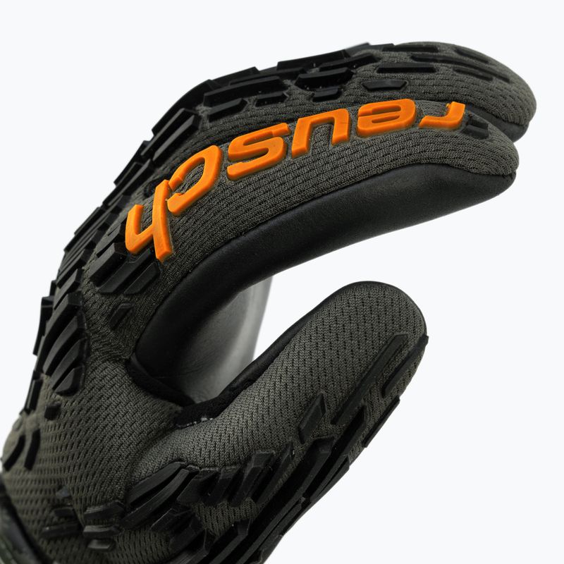 Rękawice bramkarskie dziecięce Reusch Attrakt Freegel Silver desert green/shock orange/black 3