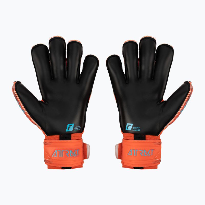 Rękawice bramkarskie Reusch Attrakt Gold X Evolution Cut Finger Support bright red/future blue/black 2