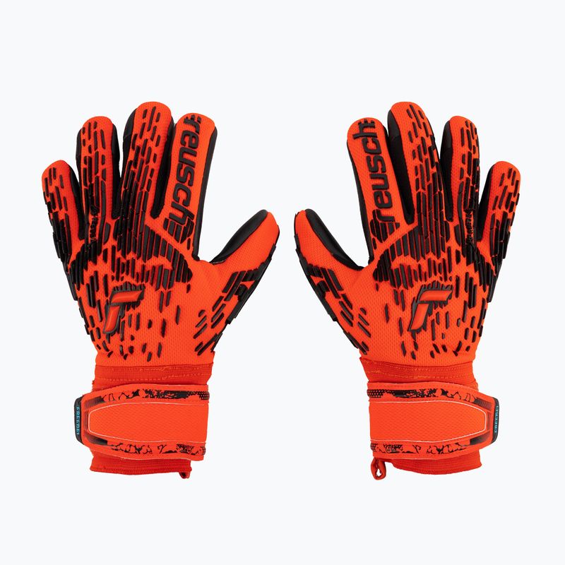 Rękawice bramkarskie Reusch Attrakt Freegel Silver Finger Support bright red/future blue/black