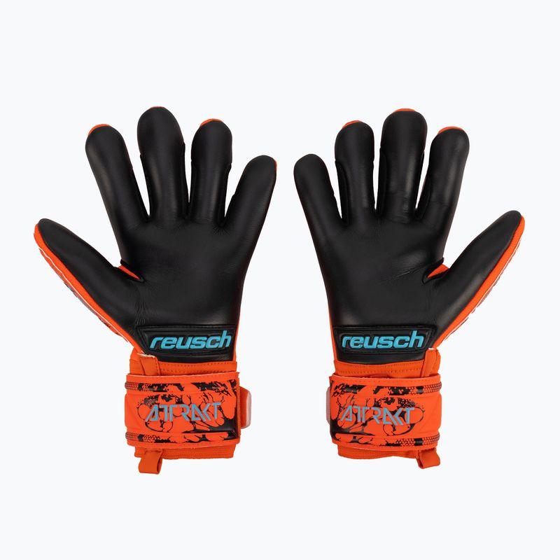 Rękawice bramkarskie Reusch Attrakt Grip Evolution Finger Support bright red/future blue/black 2