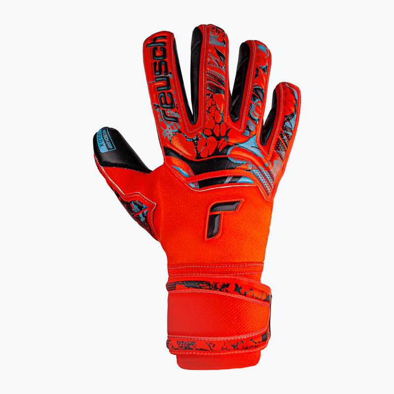 Rękawice bramkarskie Reusch Attrakt Gold X bright red/future blue/black 4